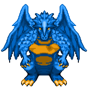 niebieskie smoczysko